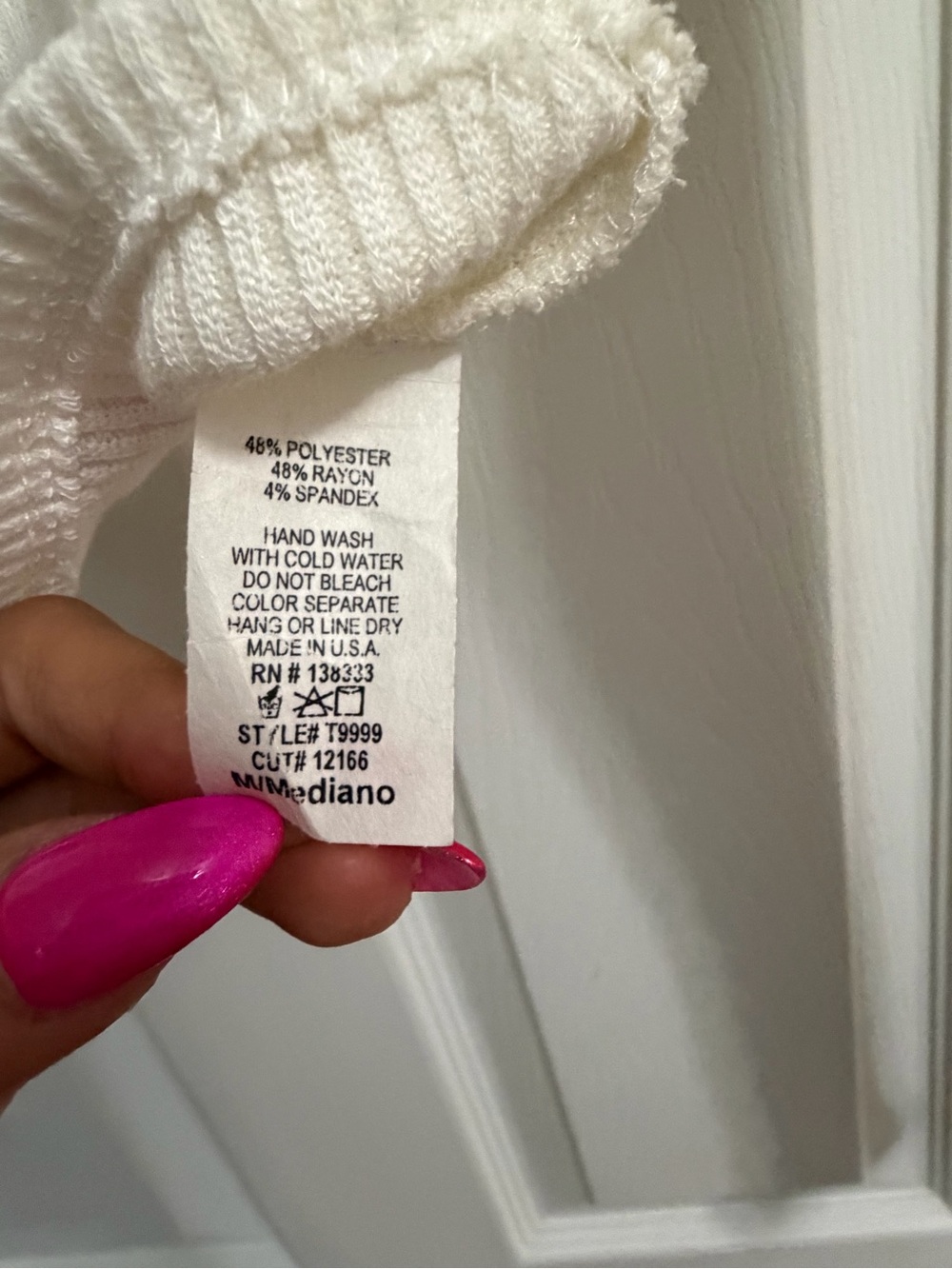 Better Be Cream Ribbed Off-Shoulder Cropped Button-Front Top - Picture 3 of 3